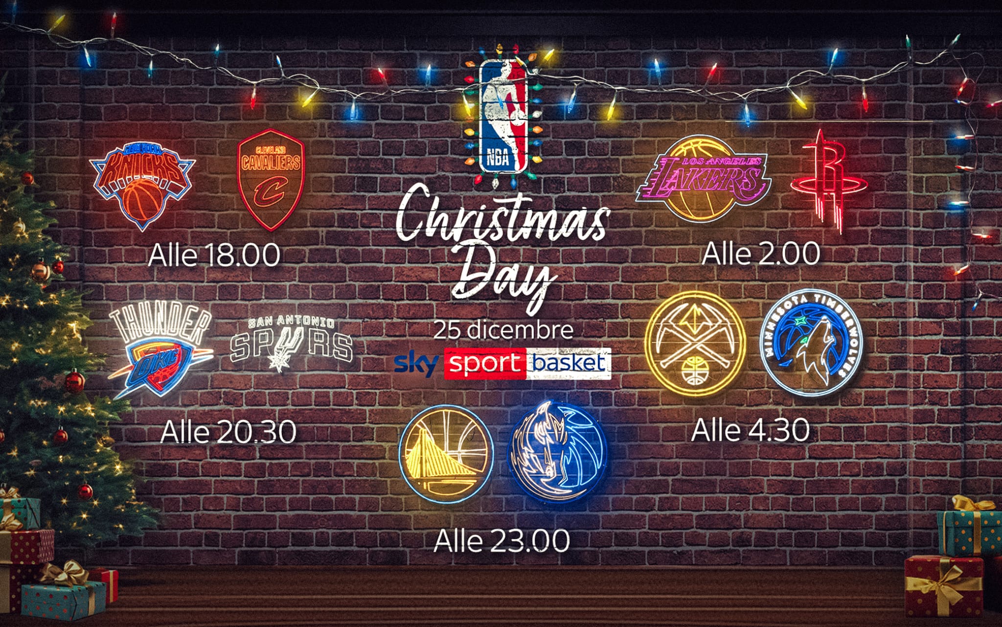 Sky Sport Basket Christmas Day