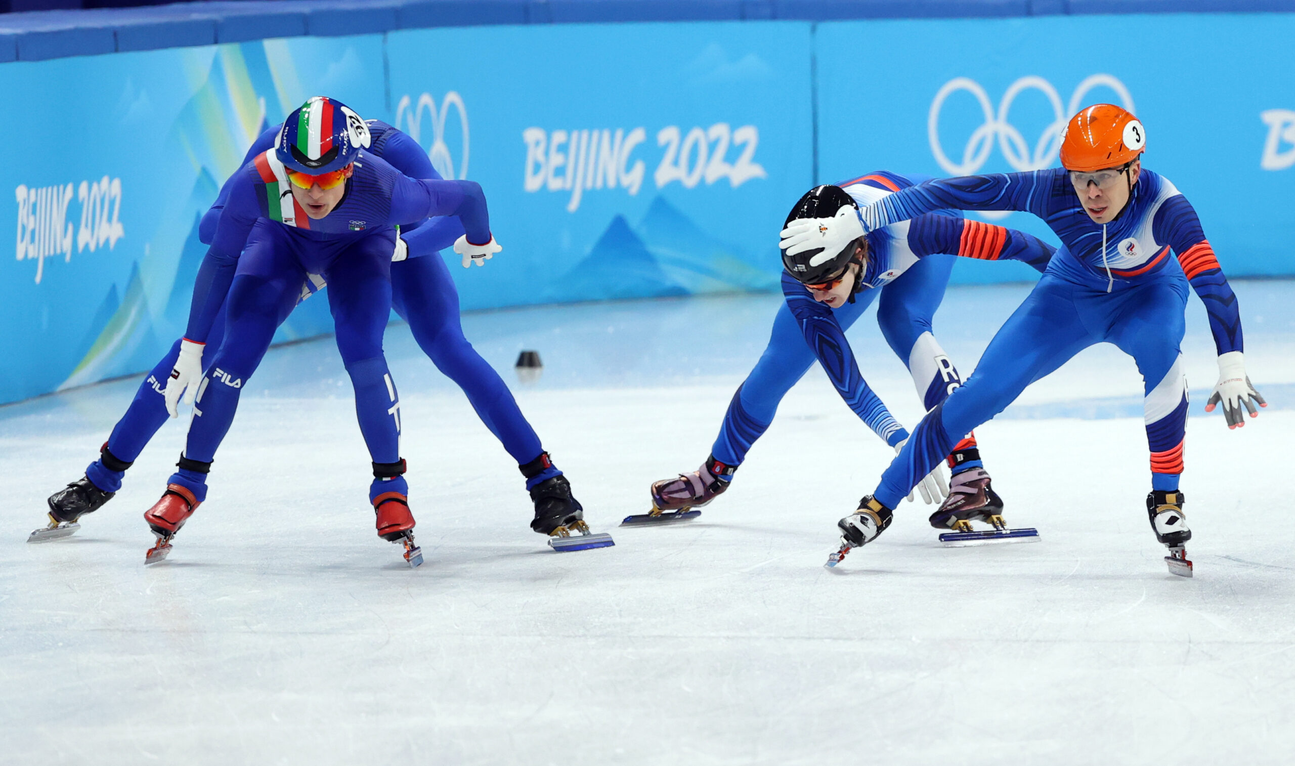 Pechino 2022, staffetta maschile sui 5000 metri short track : Medaglia di Bronzo per l'Italia