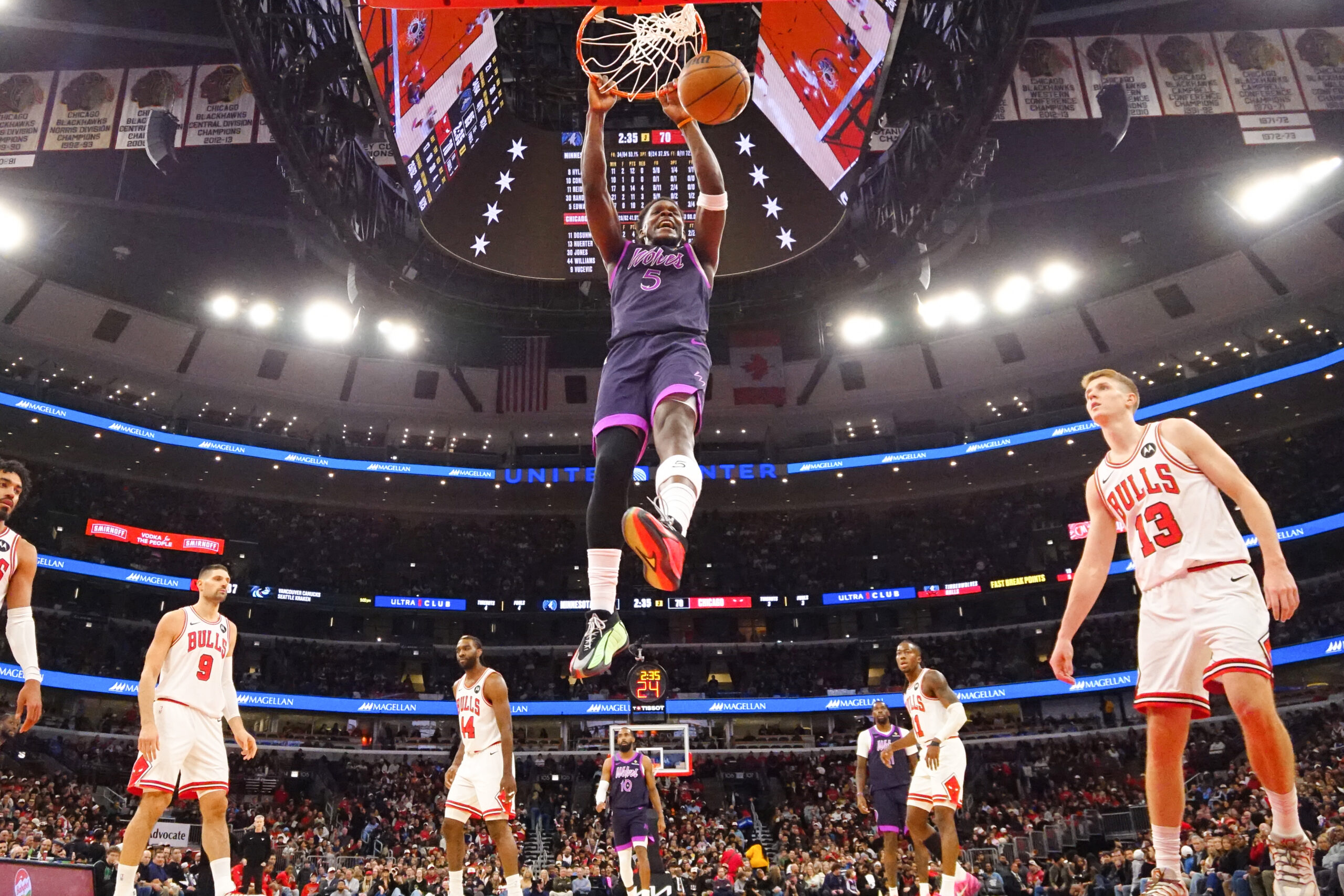 Basket NBA Minnesota Timberwolves vs Chicago Bulls