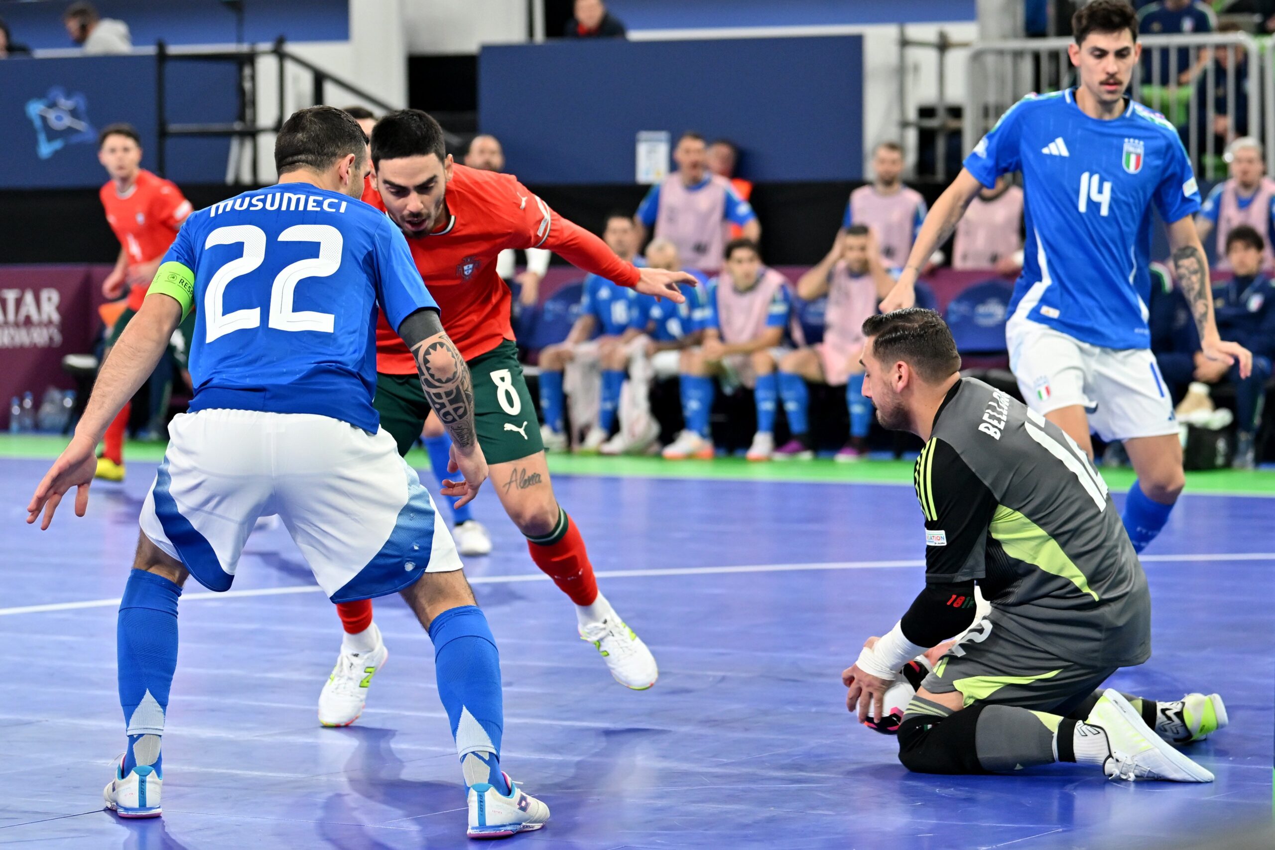 UEFA Futsal EURO 2026 Italy v Portugal Arena Stozice, Ljubljana, Slovenia 24 Jan