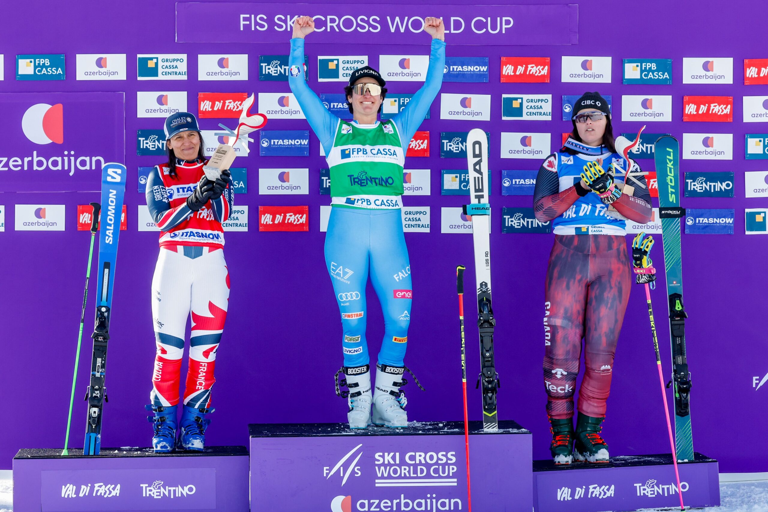 FIS Ski Cross World Cup 2025 26 in Val di Fassa, Italy 30 Jan