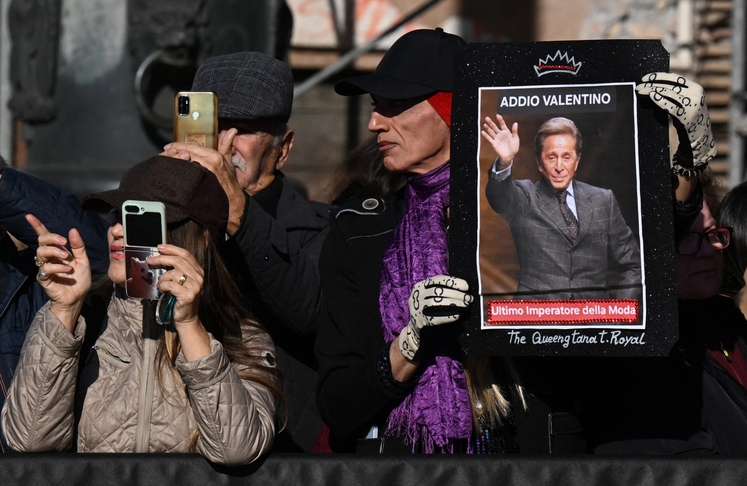 Valentino Funeral Arrivals Rome