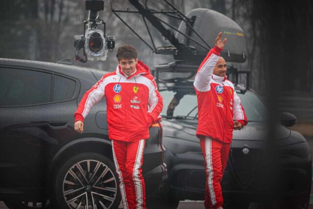 Lewis Hamilton e Charles Leclerc