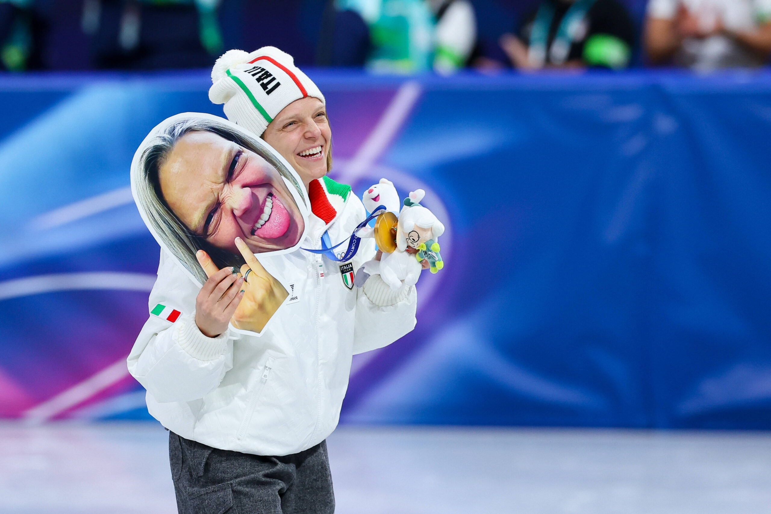 Milano Cortina 2026 Winter Olympics Short Track Speed Skating Podium Mixed Team Realy in Milan 10 Feb
