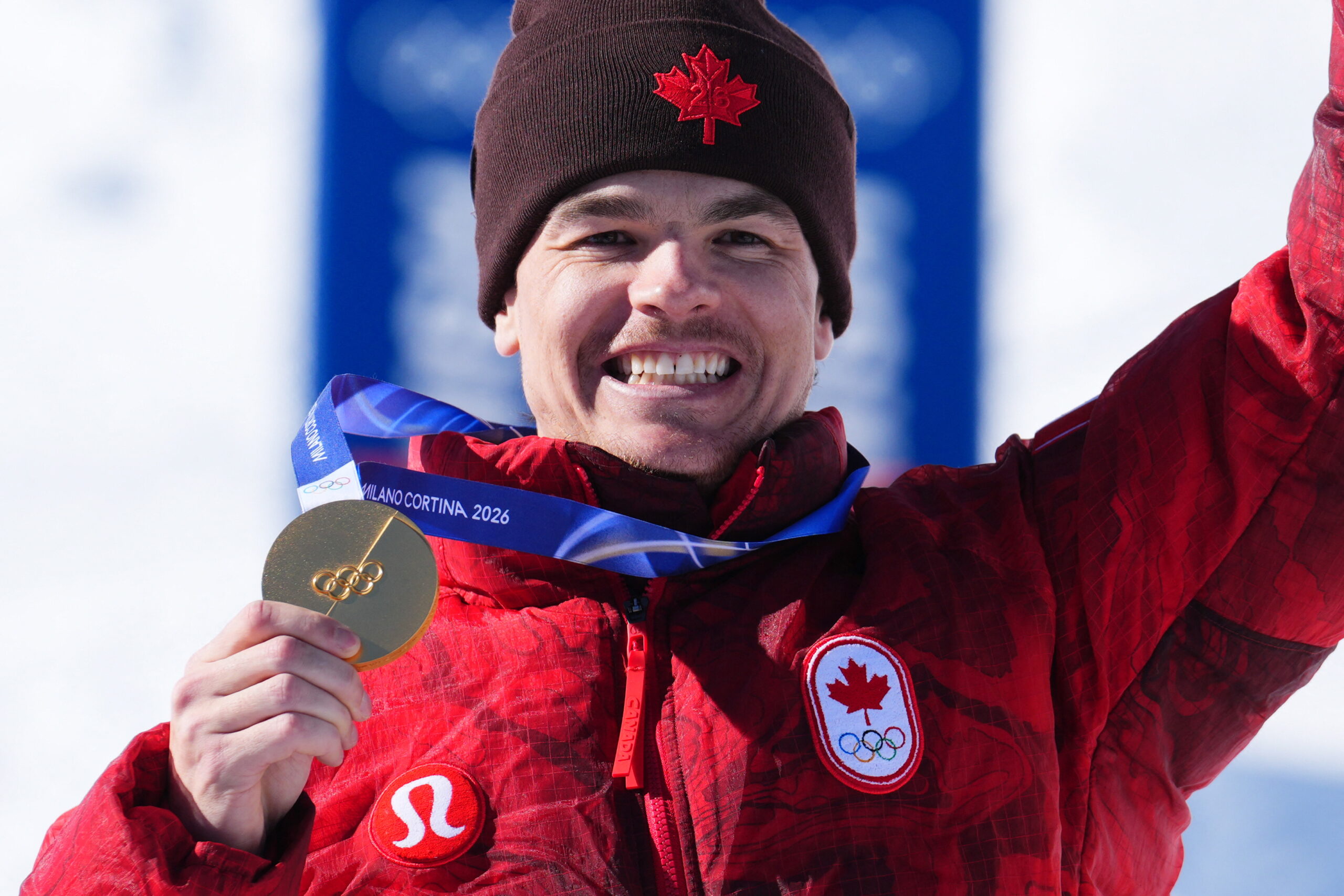 Winter Olympics Men's Freestyle Skiing Dual Moguls Podium