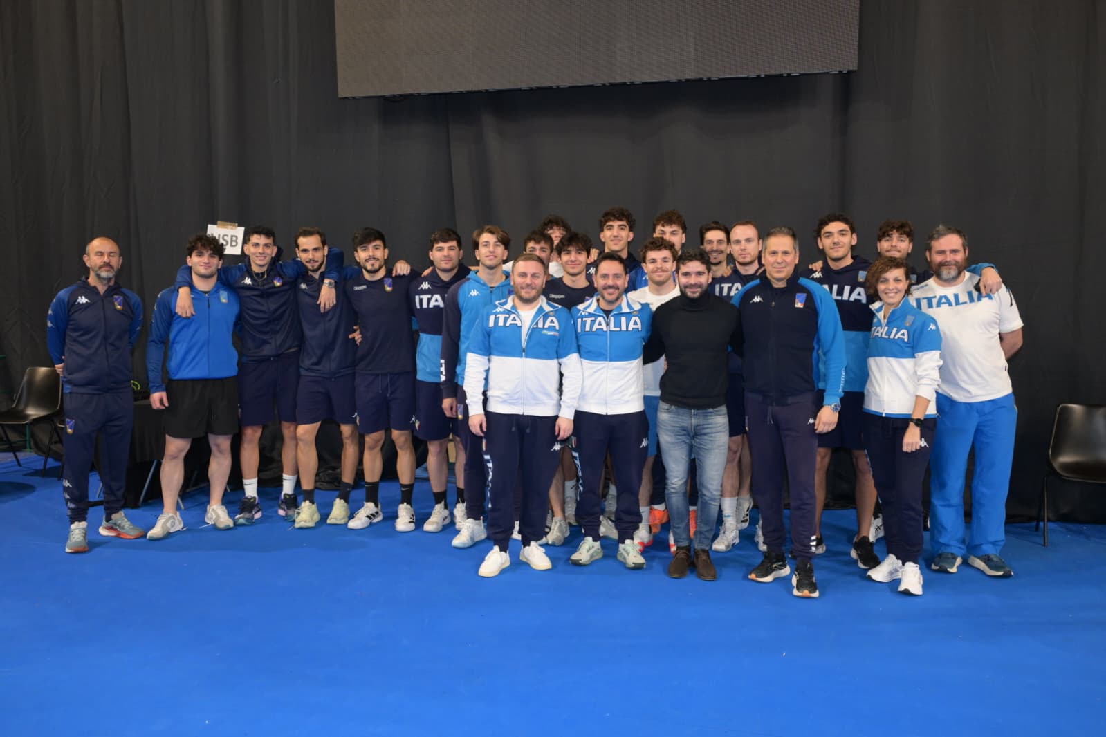 Sciabolatori con assessore Imola di Riccione