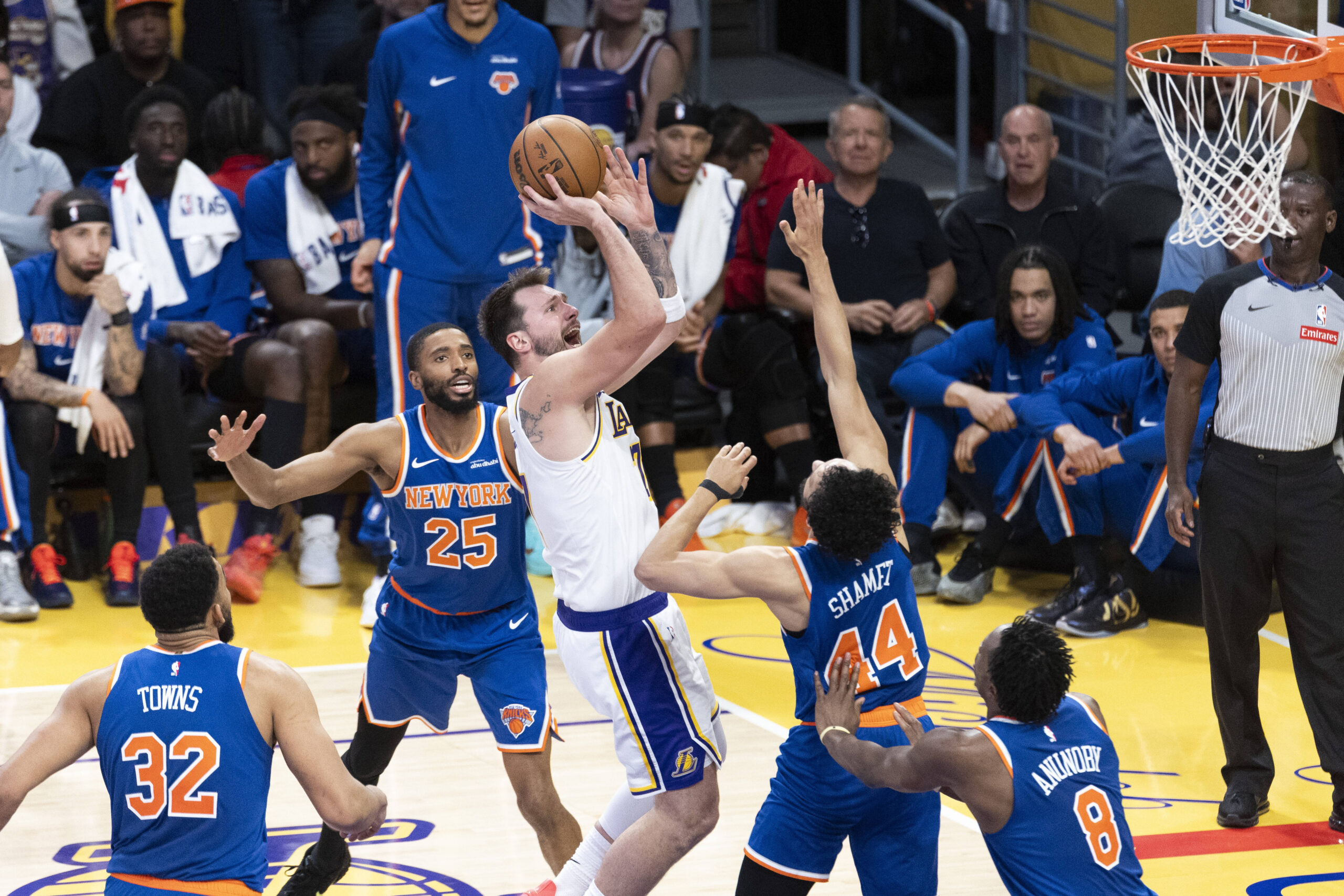 Basket NBA Los Angeles Lakers vs New York Knicks