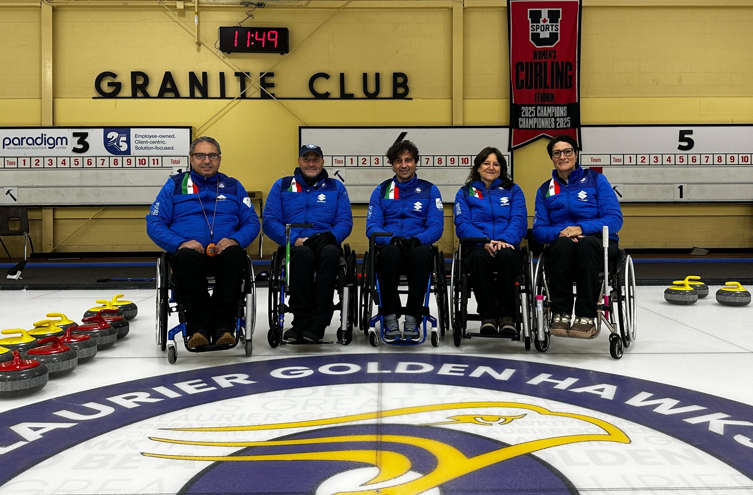 Nazionale italiana wheelchair curling Grand Slam Canada scaled