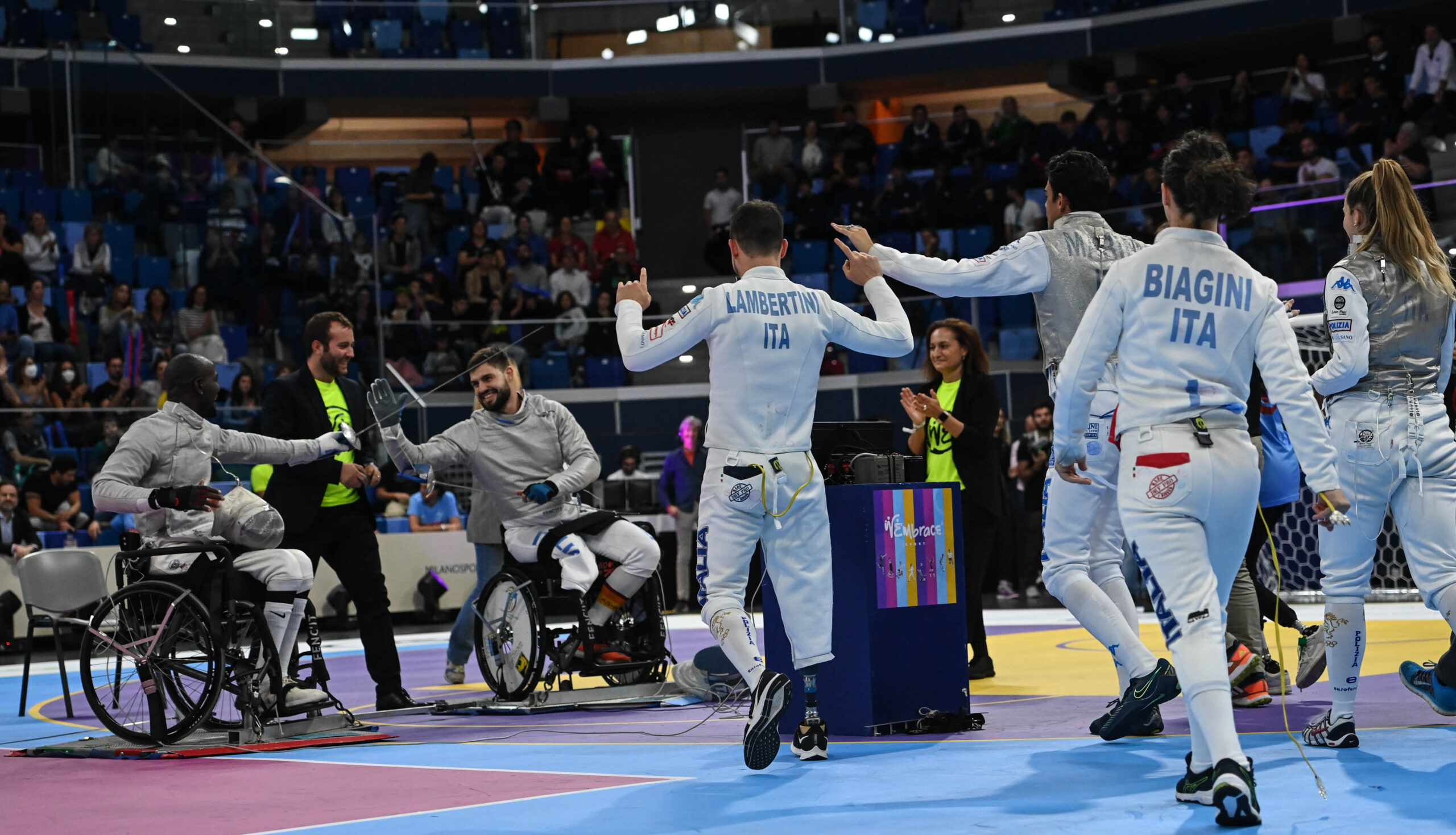 Schermidori Olimpici e Paralimpici insieme GEN