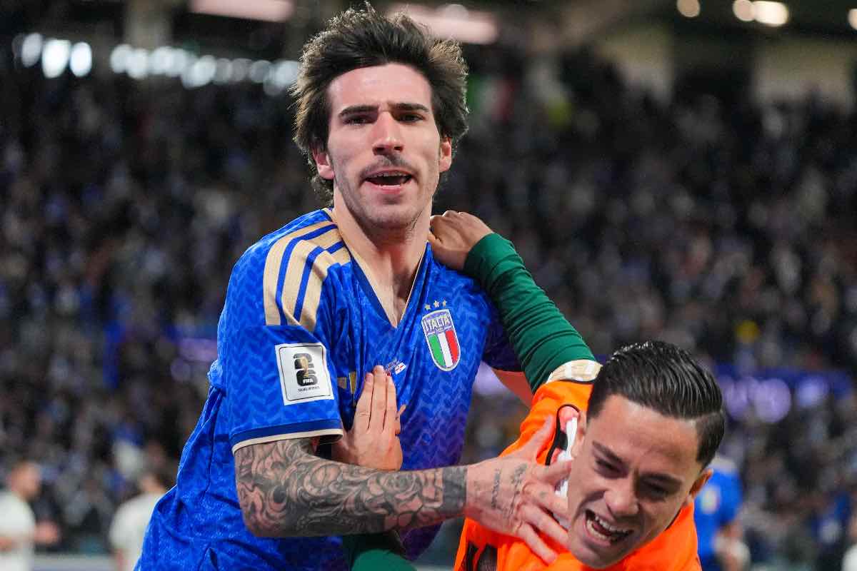 Tonali esulta con l'Italia
