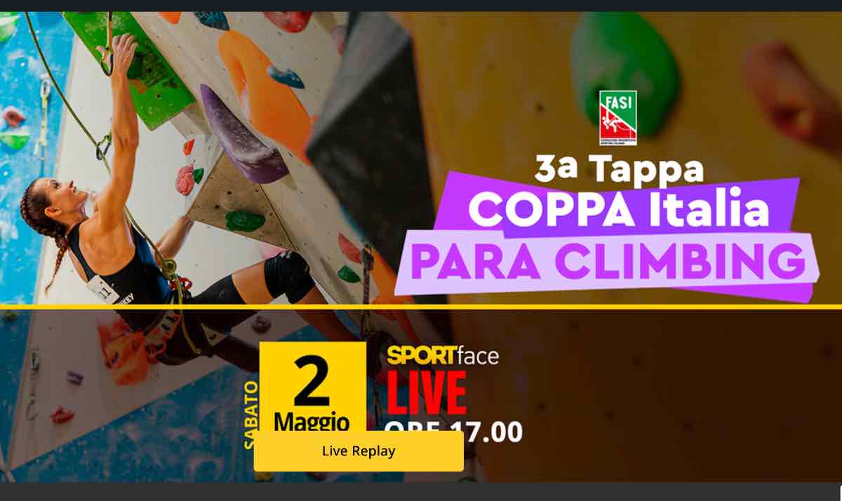Coppa italia para climbing