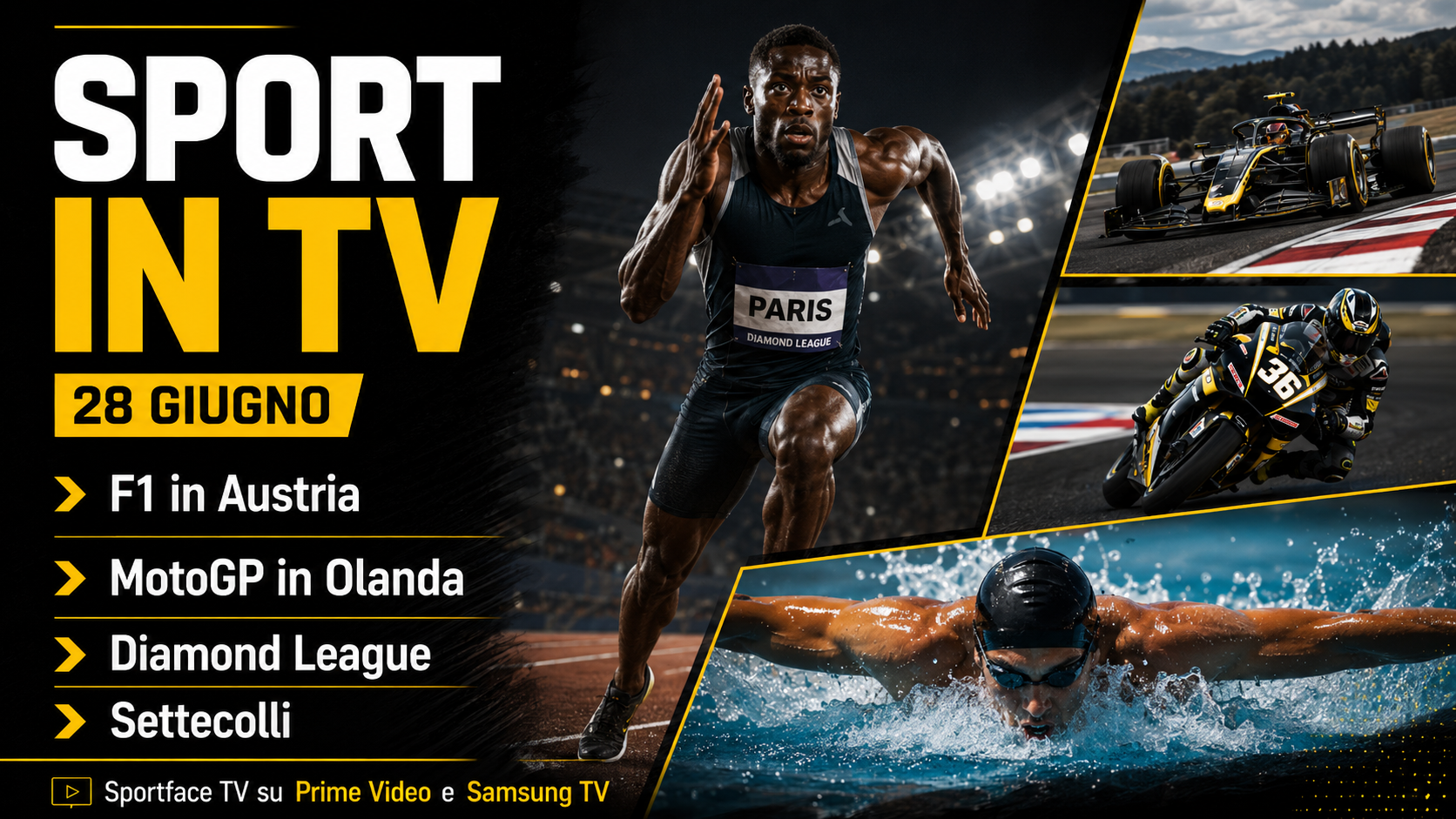 Sport in tv oggi 28 giugno Sportface
