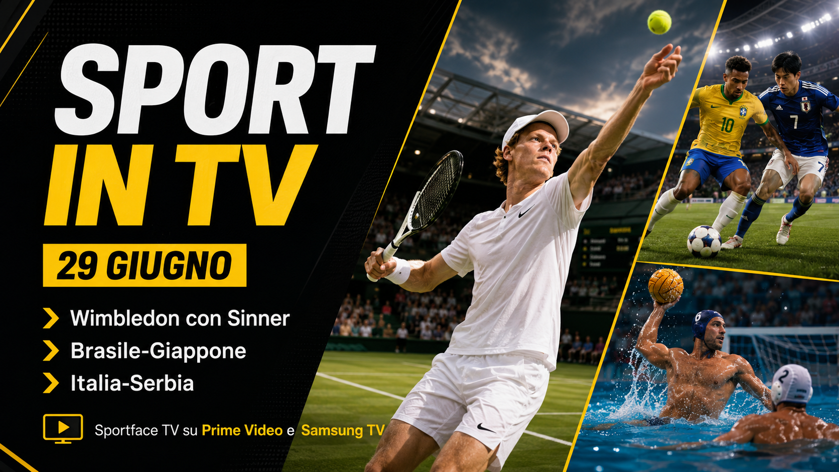 Sport in tv oggi 29 giugno Sportface