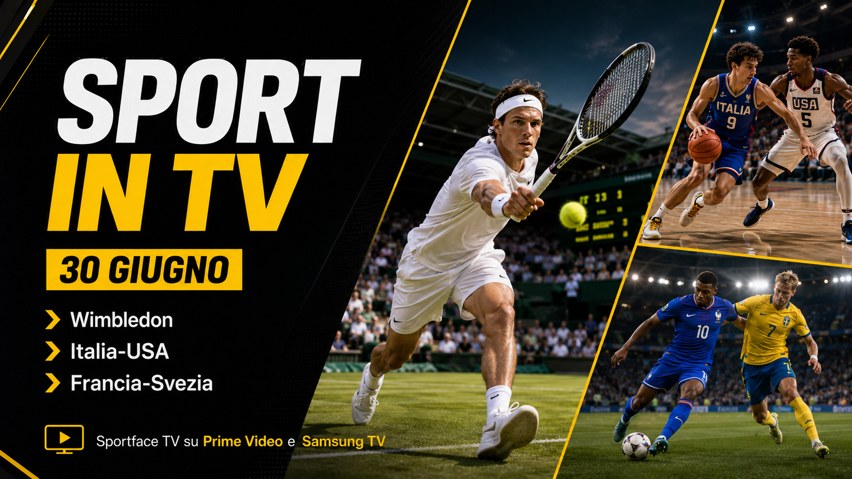 Sport in tv oggi 30 giugno Sportface