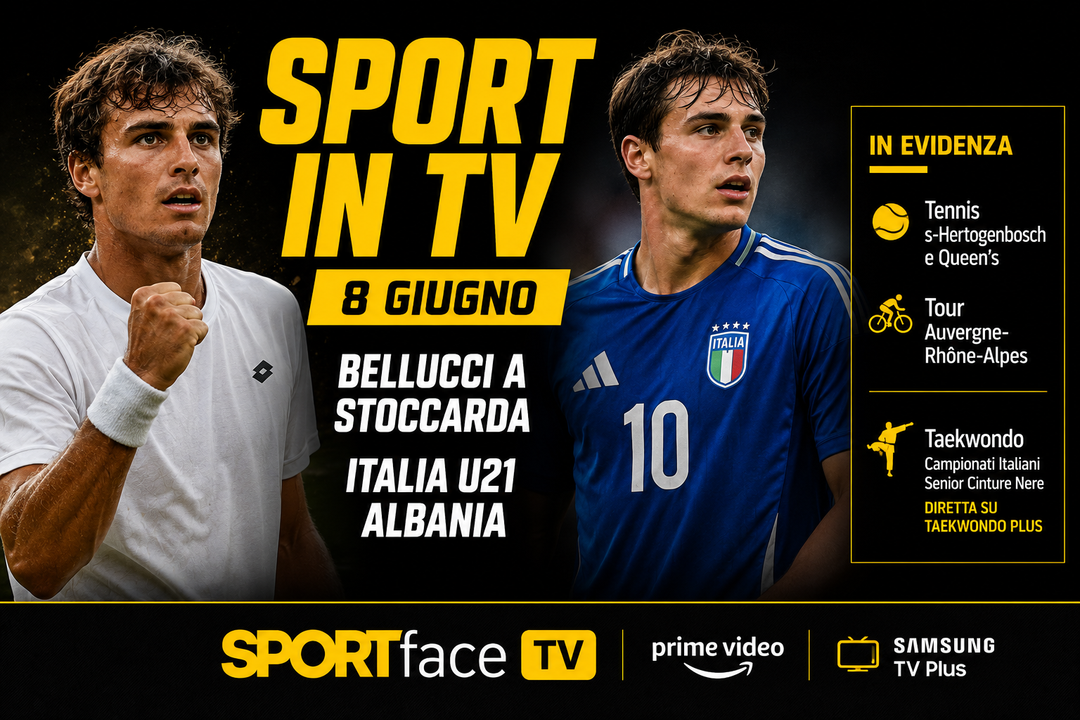 Sport in tv 8 giugno sportface