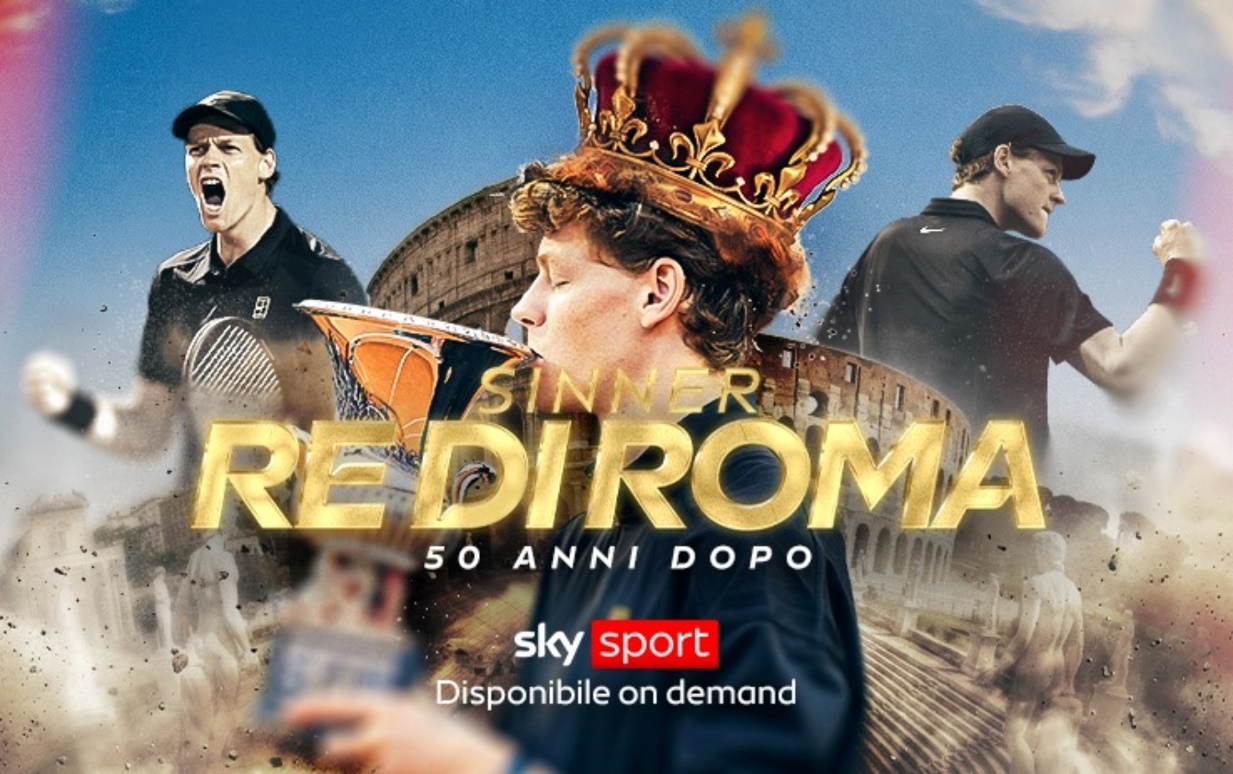 Tennis re di roma sinner