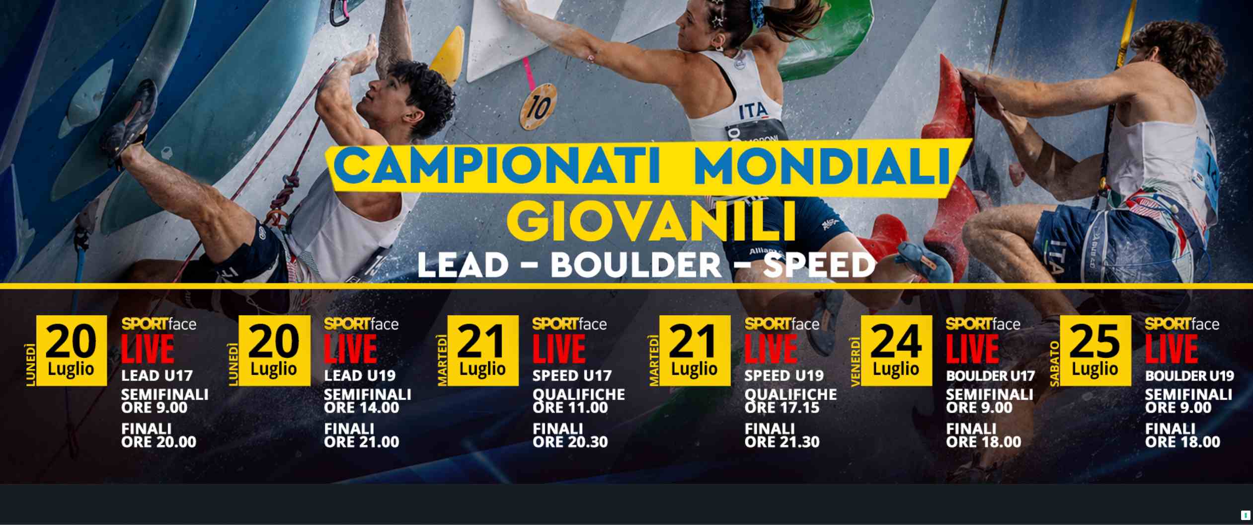 Arrampicata Campionati Mondiali