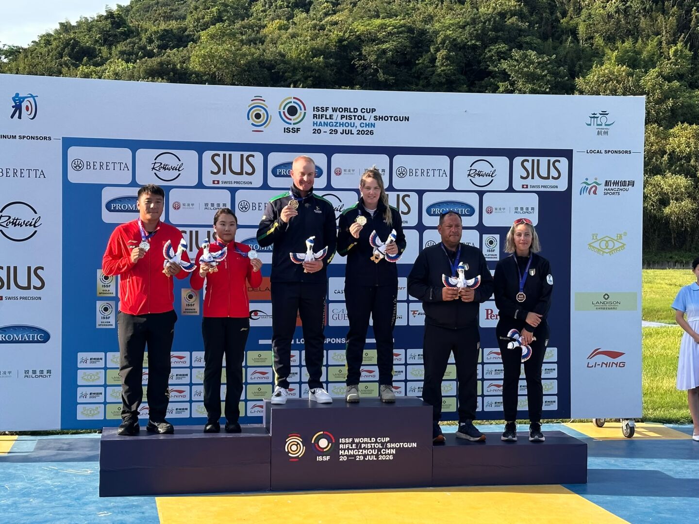 Cdm cina il podio del mixed team di trap