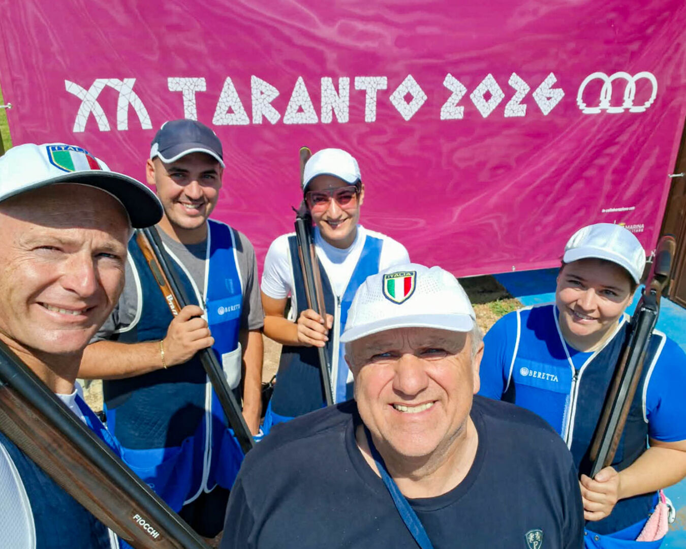 Giochi del mediterraneo taranto la squadra di trap in raduno