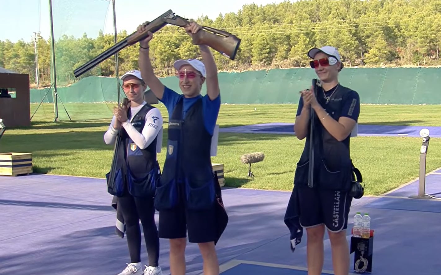 Europeo 2026 Trap Junior Donne Valentina Archetti Esulta