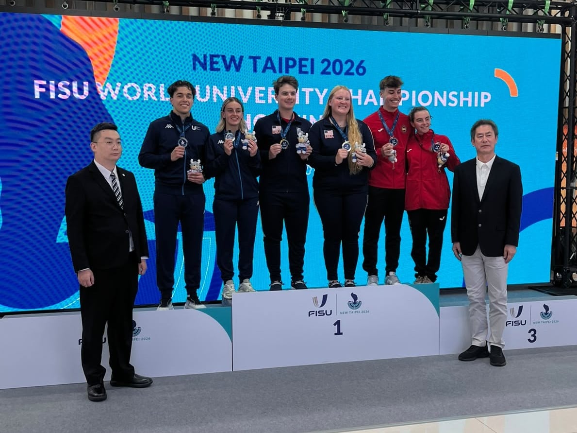 Mondiali universitari taipei 26 podio mixed team trap